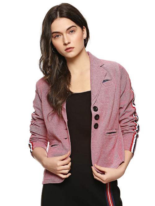 elbow patch side taped blazer - 15854329 - Very Small Image - 1