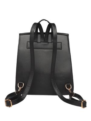 black leatherette (pu) fashion backpack - 15854348 - Standard Image - 2