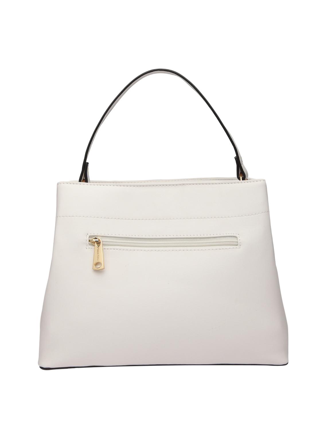white leatherette (pu) regular handbag - 15854357 - Zoom Image - 2