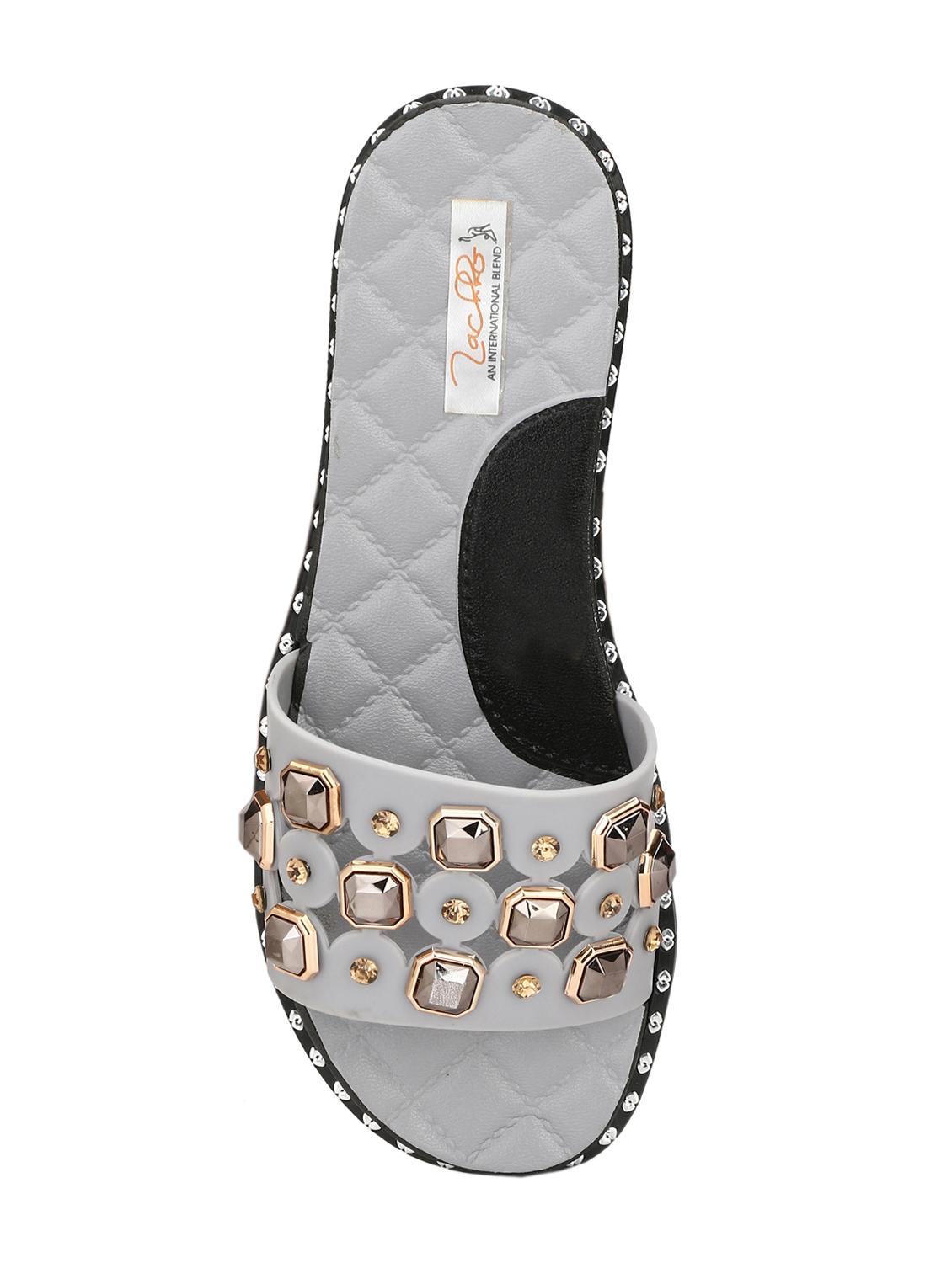 grey slip on sandals - 15855063 - Zoom Image - 5