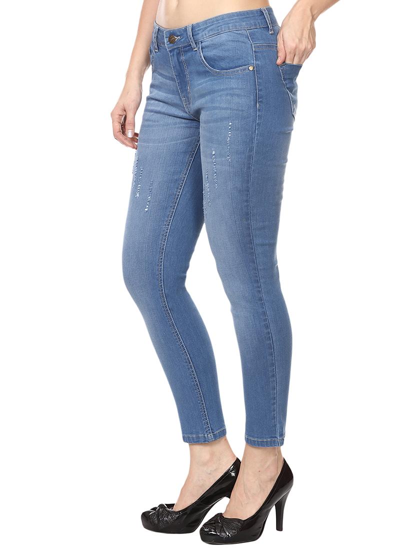stone washed distressed jeans - 15855174 - Zoom Image - 2