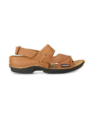 tan leather back strap sandals - 15856161 - Standard Image - 2