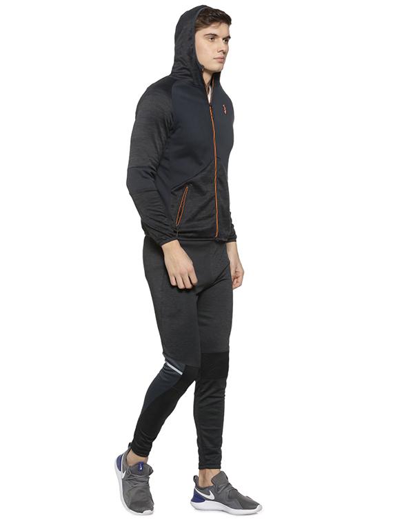 black polyester full length track suit - 15856226 - Zoom Image - 2