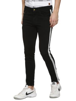 black denim side tape jeans - 15856245 - Standard Image - 2
