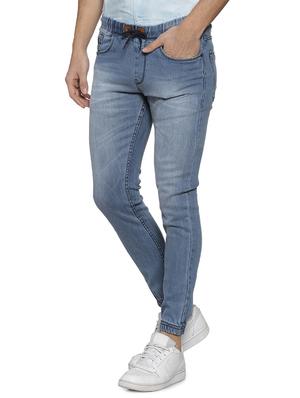 blue denim jogger - 15856252 - Standard Image - 2