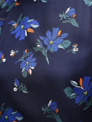 navy mock neck floral top - 15857063 - Standard Image - 5