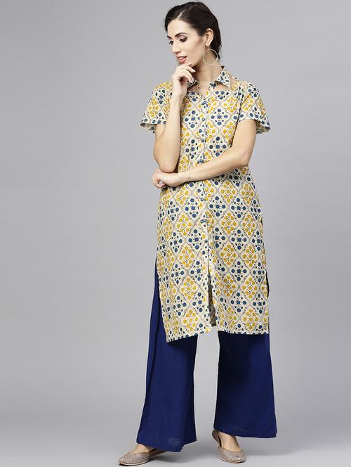 straight printed straight kurta - 15857150 - Very Small Image - 1