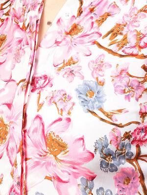 concealed placket floral top - 15857205 - Standard Image - 5