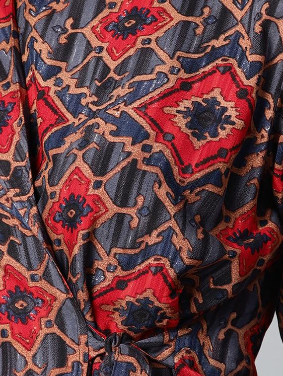 tie front boat neck top - 15857219 - Zoom Image - 5