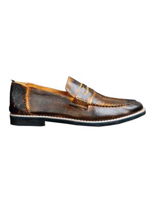 tan slip on casual shoes - 15857299 - Standard Image - 2