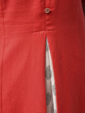 Princess cut a-line solid kurta - 15857580 - Standard Image - 5