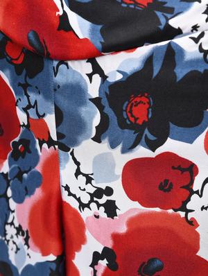 red floral flared palazzo - 15857726 - Standard Image - 5