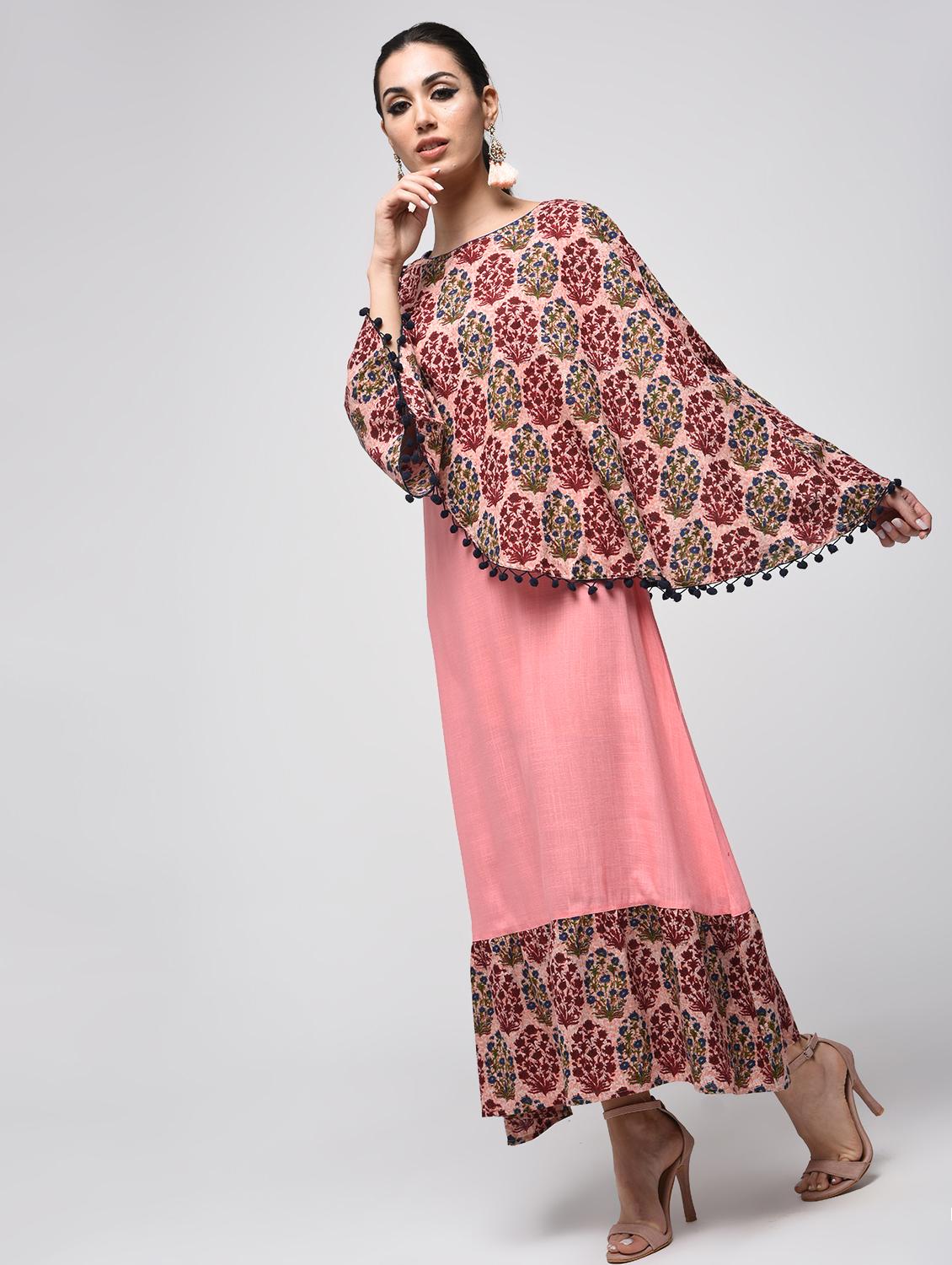 Sleeve panel pom pom detail kurta - 15858443 - Zoom Image - 2