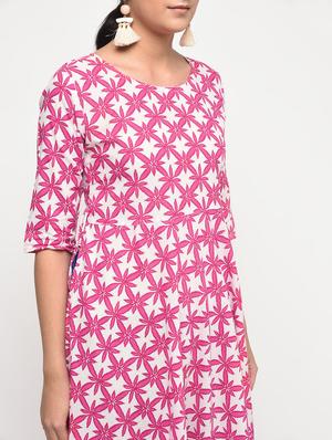 floral printed flared kurta - 15858660 - Standard Image - 5