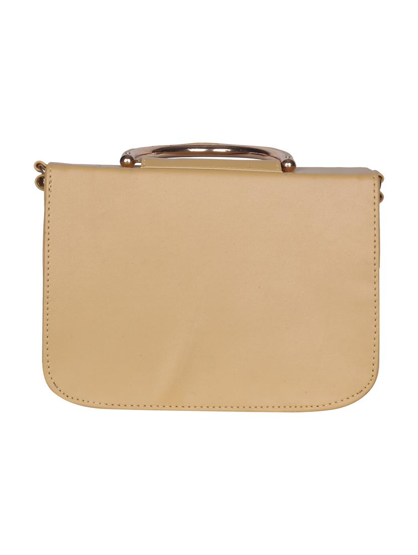 cream leatherette (pu) regular sling bag - 15858710 - Zoom Image - 2