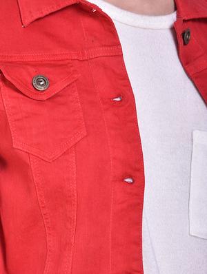 button-up denim jacket - 15858750 - Standard Image - 5