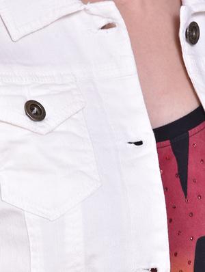 button-up denim jacket - 15858751 - Standard Image - 5