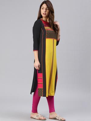 Straight printed kurta - 15858891 - Standard Image - 2