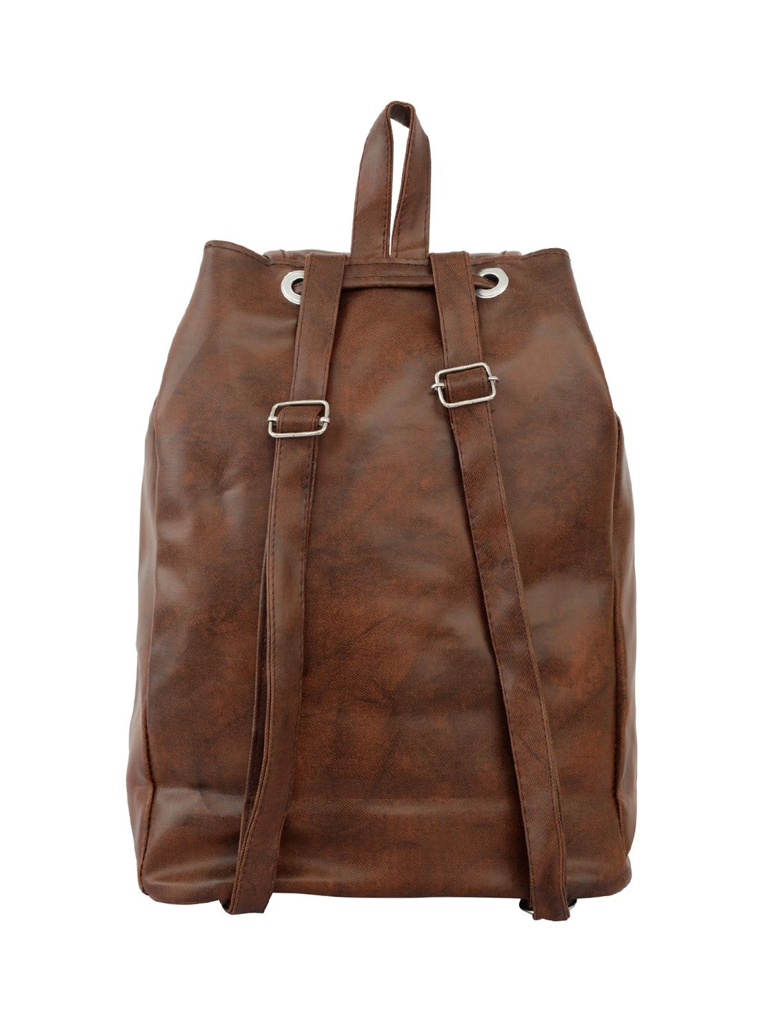 tan leatherette (pu) fashion backpack - 15859030 - Zoom Image - 2