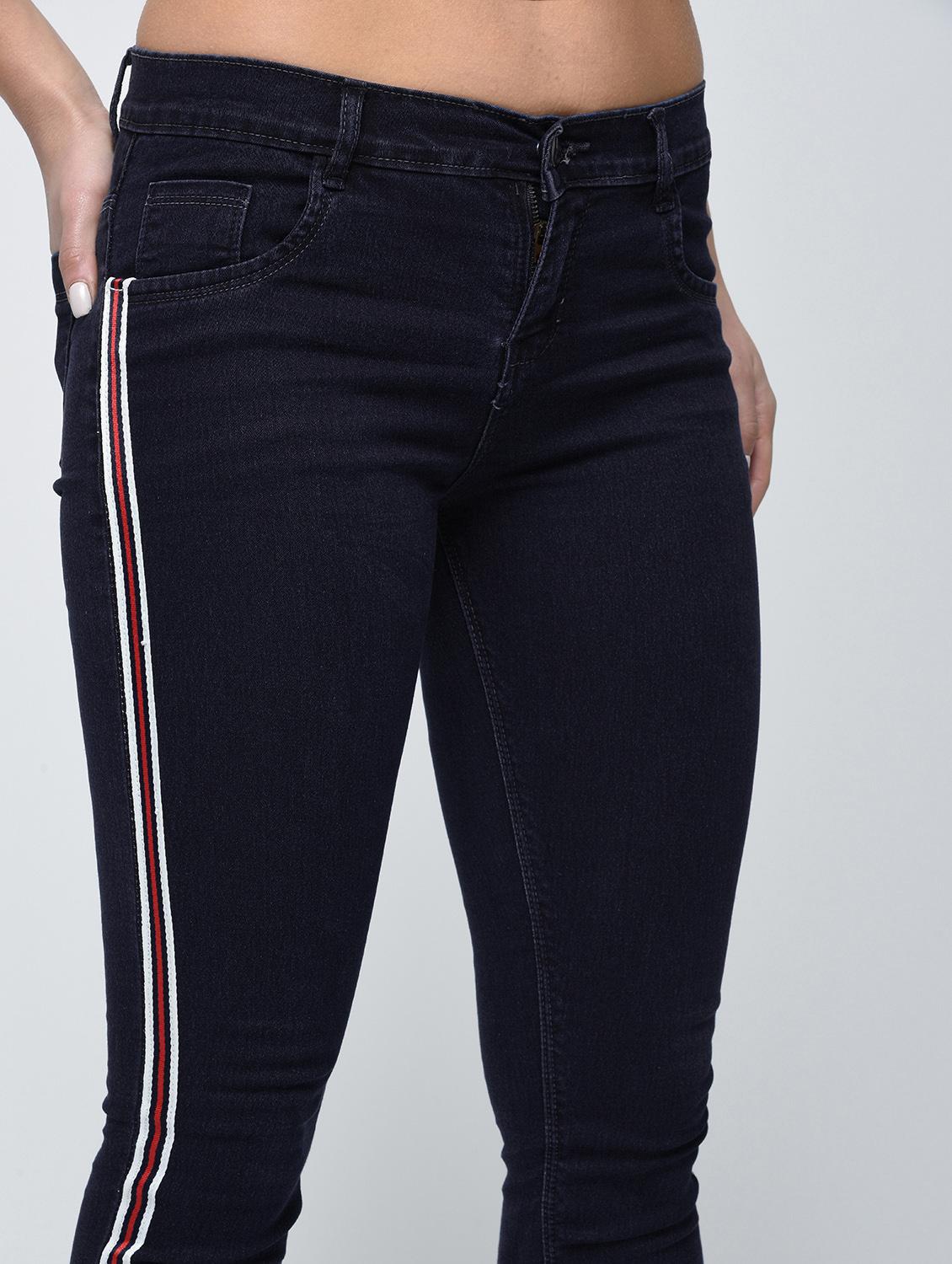 side striped skinny jeans - 15859279 - Zoom Image - 5