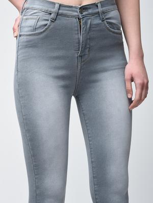 high waist stone washed jeans - 15859287 - Standard Image - 5