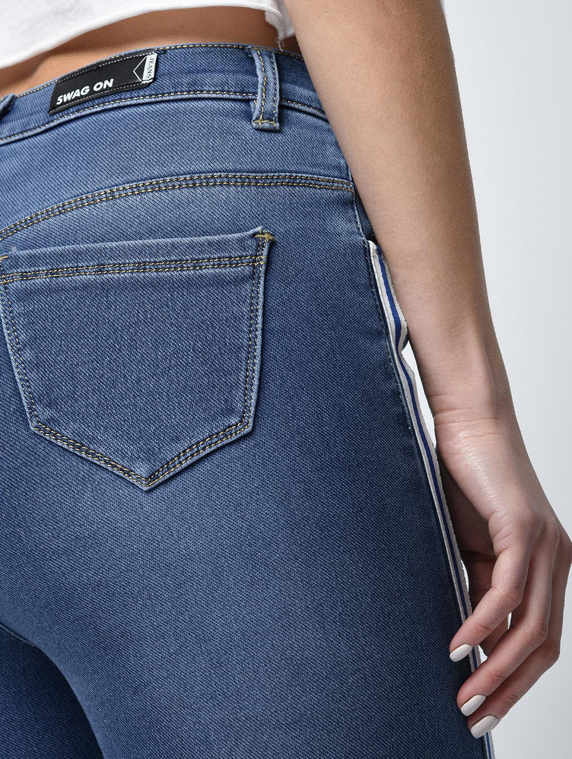 side taping skinny jeans - 15859315 - Zoom Image - 5