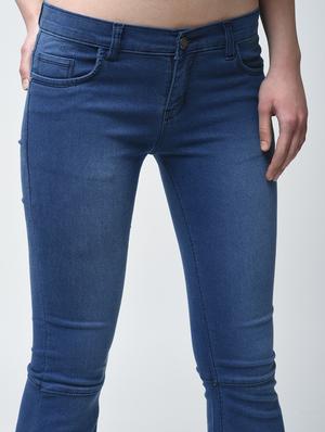 frayed stone washed boot cut jeans - 15859325 - Standard Image - 5