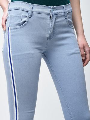 side striped skinny jeans - 15859326 - Standard Image - 5