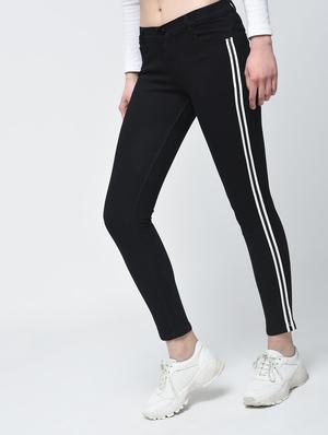 side striped skinny jeans - 15859342 - Standard Image - 2