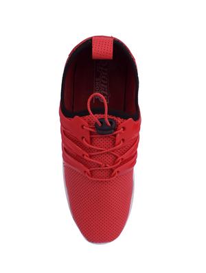 red leatherette sport shoes - 15859516 - Standard Image - 5