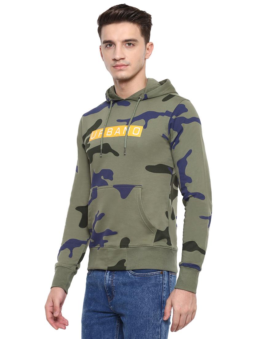 green camouflage print sweatshirt - 15862123 - Zoom Image - 2