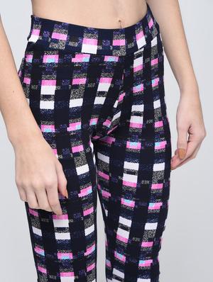 high waist checkered jegging - 15863102 - Standard Image - 5