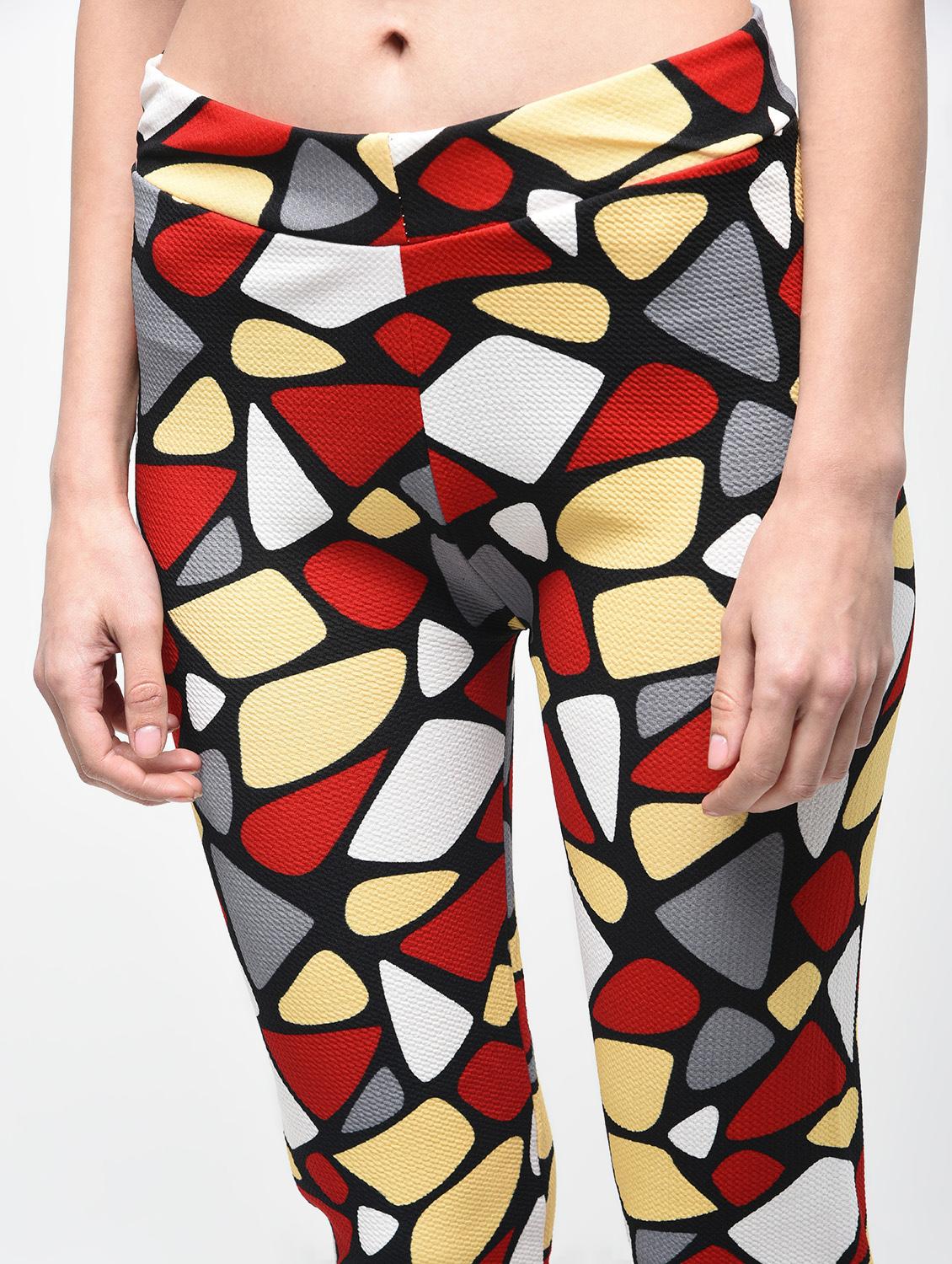 high rise geometric print jegging - 15863104 - Zoom Image - 5