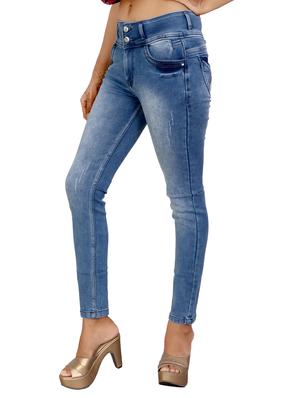 button-up distressed slim fit jeans - 15863664 - Standard Image - 2