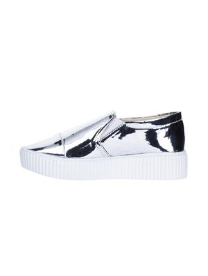 silver plimsolls casual shoes - 15864140 - Standard Image - 2