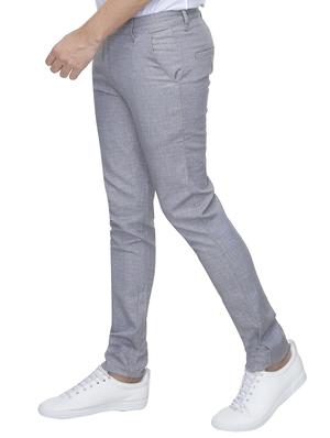 grey cotton chinos - 15864323 - Standard Image - 2
