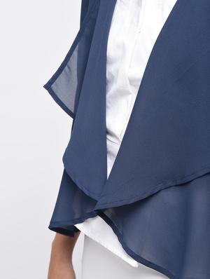 spruce blue asymmetric shrug - 15864341 - Standard Image - 5