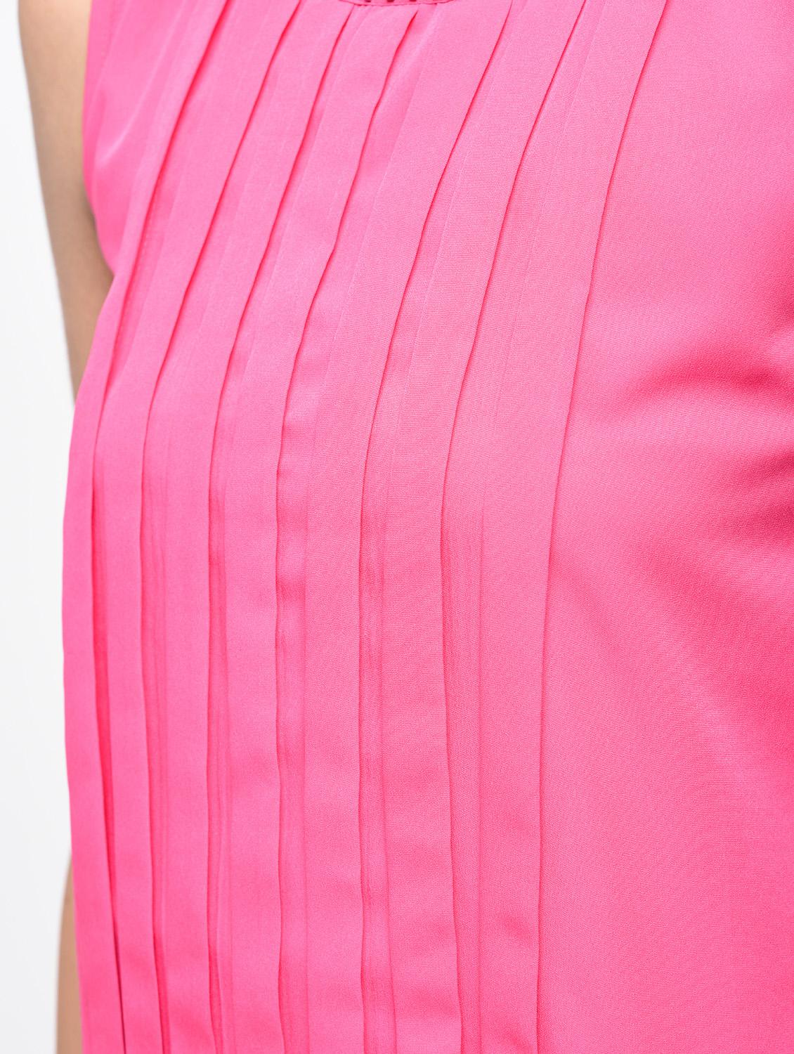 embellished neck pleated blouson top - 15864636 - Zoom Image - 5