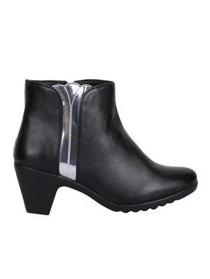 black ankle zipper boots - 15864646 - Standard Image - 2