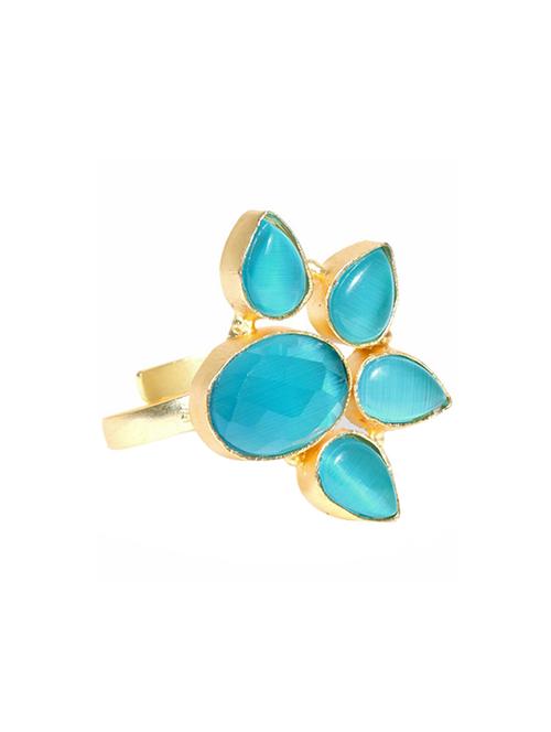 blue brass finger ring - 15865997 - Very Small Image - 1