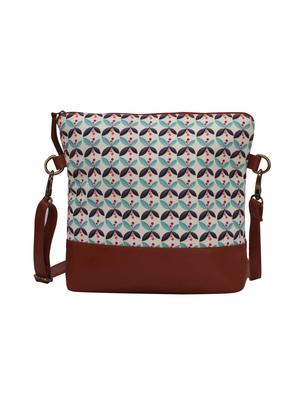 multi colored canvas printed sling bag - 15866890 - Standard Image - 2