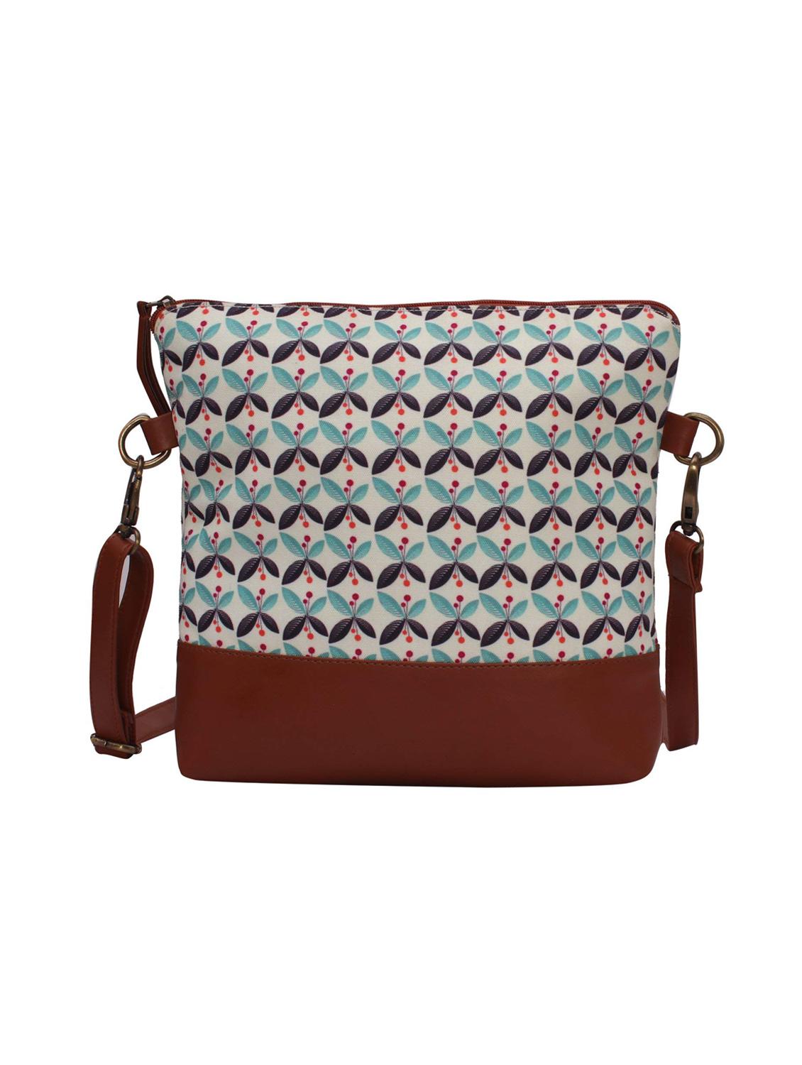 multi colored canvas printed sling bag - 15866890 - Zoom Image - 2