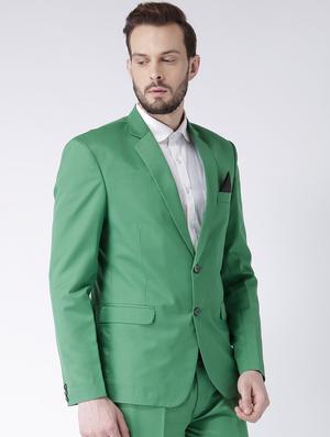 green polyester formal blazer - 15867781 - Standard Image - 2