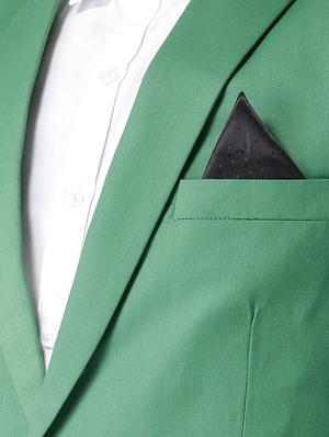 green polyester formal blazer - 15867781 - Standard Image - 5