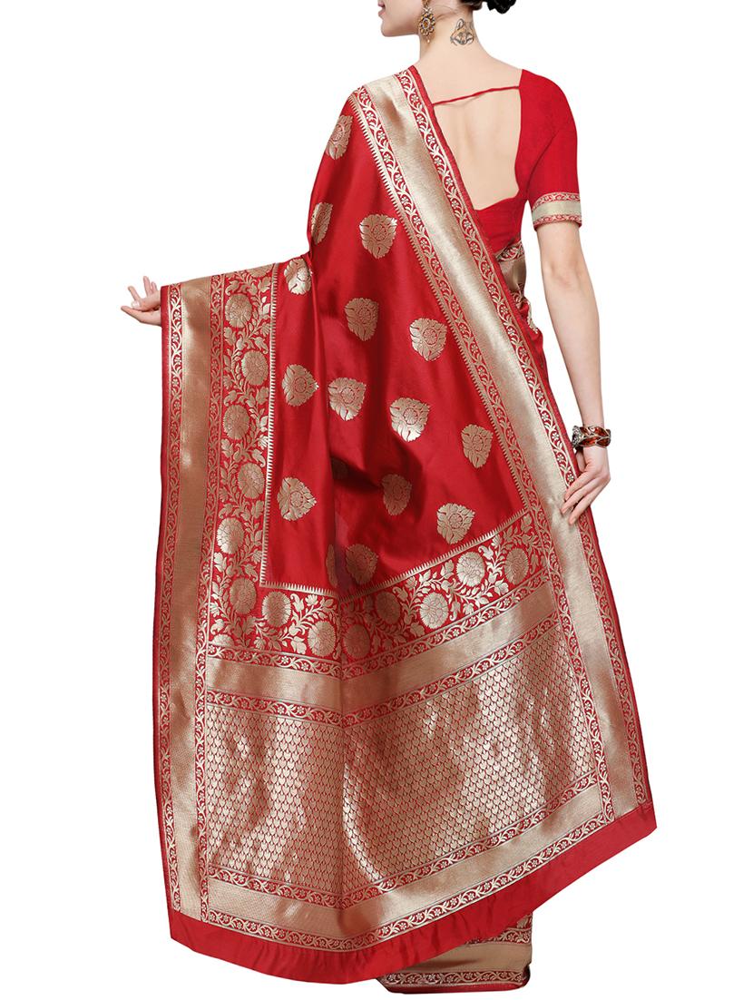 self design kanjivaram saree with blouse - 15867820 - Zoom Image - 2