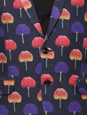 blue cotton casual blazer - 15867884 - Standard Image - 5