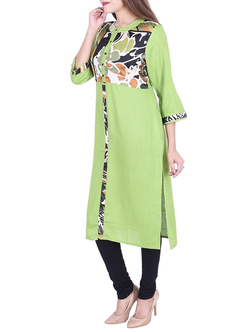 Printed straight kurta - 15868282 - Zoom Image - 2