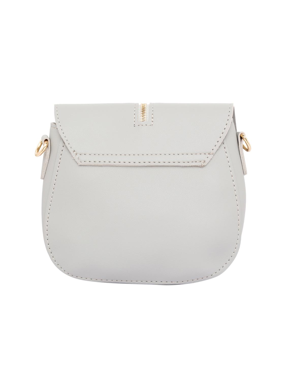 white leatherette (pu) regular sling bag - 15869015 - Zoom Image - 2