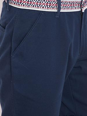 navy blue cotton blend shorts - 15870313 - Standard Image - 5