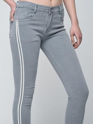 side striped skinny jeans - 15870392 - Standard Image - 5